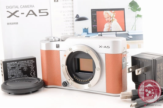 DDU [MINT+ w/Cable Manuals] Fujifilm Fuji X-A5 Brown 24.2MP Digital Camera Cj66