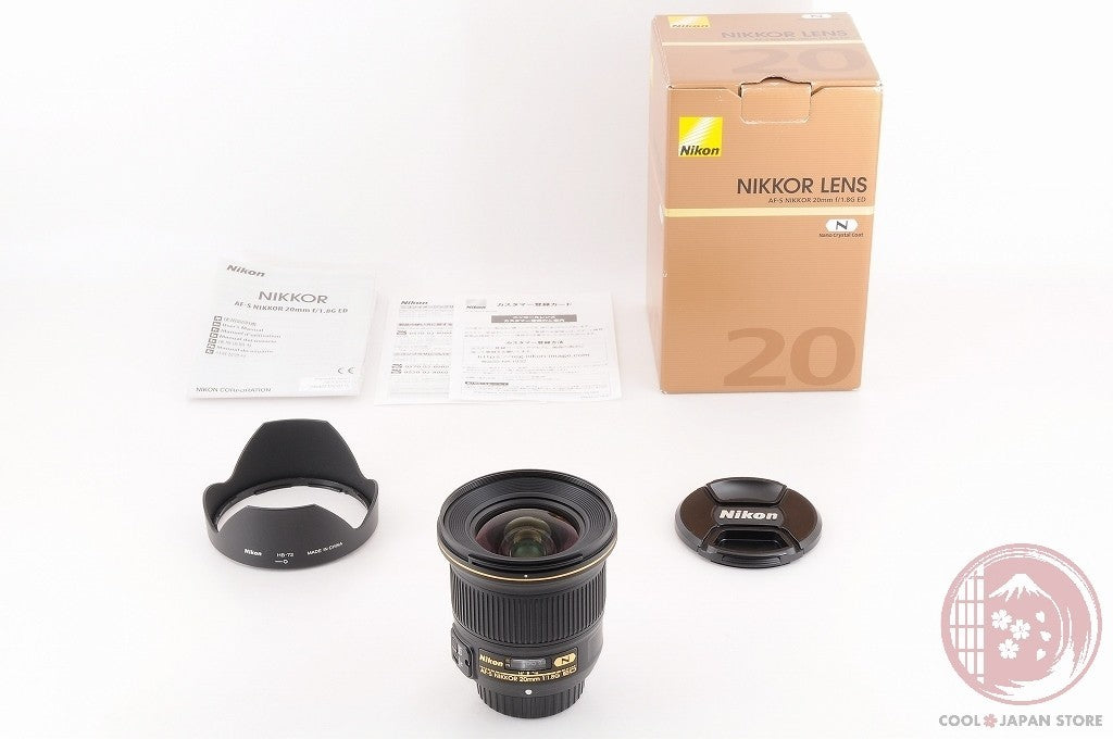 [TOP MINT in Box] Nikon AF-S 20mm f/1.8 G ED from Japan Lu86