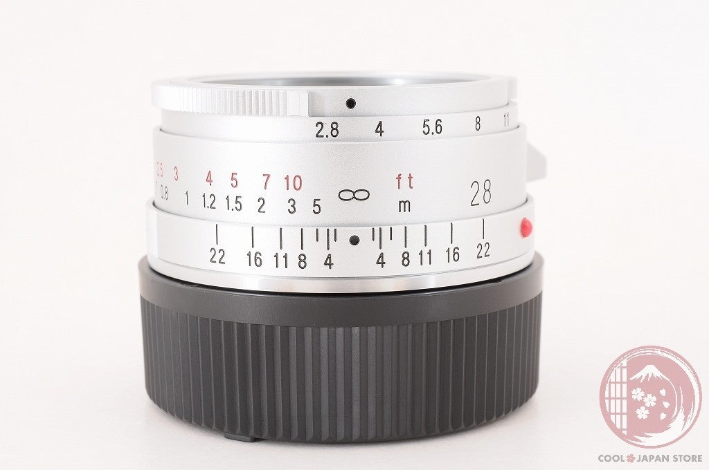 DDU[TOP MINT in Box] Voigtlander COLOR-SKOPAR 28mm f/2.8 VM II Silver Japan Lu19