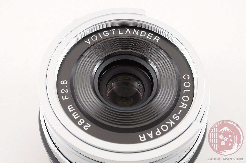 DDU[TOP MINT in Box] Voigtlander COLOR-SKOPAR 28mm f/2.8 VM II Silver Japan Lu19