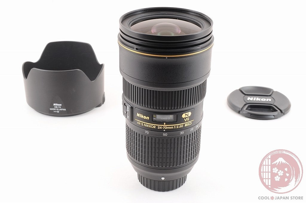 [MINT w/ Hood Caps] Nikon AF-S 24-70mm f/2.8 E f2.8E ED VR from Japan Lw40