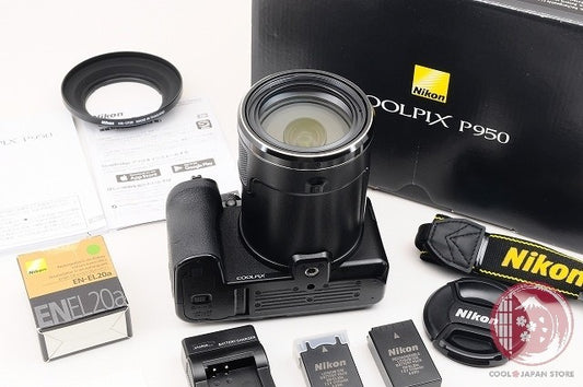 [MINT in Box] Nikon Coolpix P950 16.0MP Point & Shoot Camera Black Japan Ck68