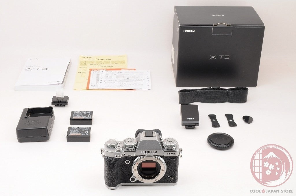 [ 6169 shots MINT in Box ] Fujifilm Fuji X-T3 XT3 Silver 26.1MP Mirrorless Cm69