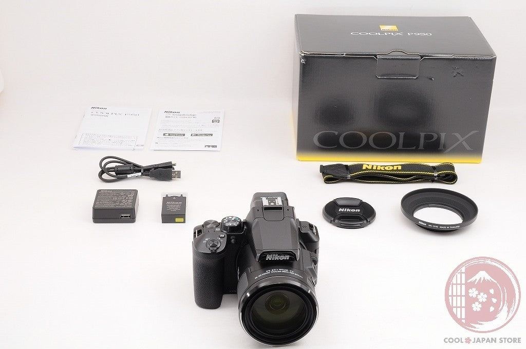 [MINT+ in Box] Nikon Coolpix P950 16.0MP Point & Shoot Camera Black Japan Cl35