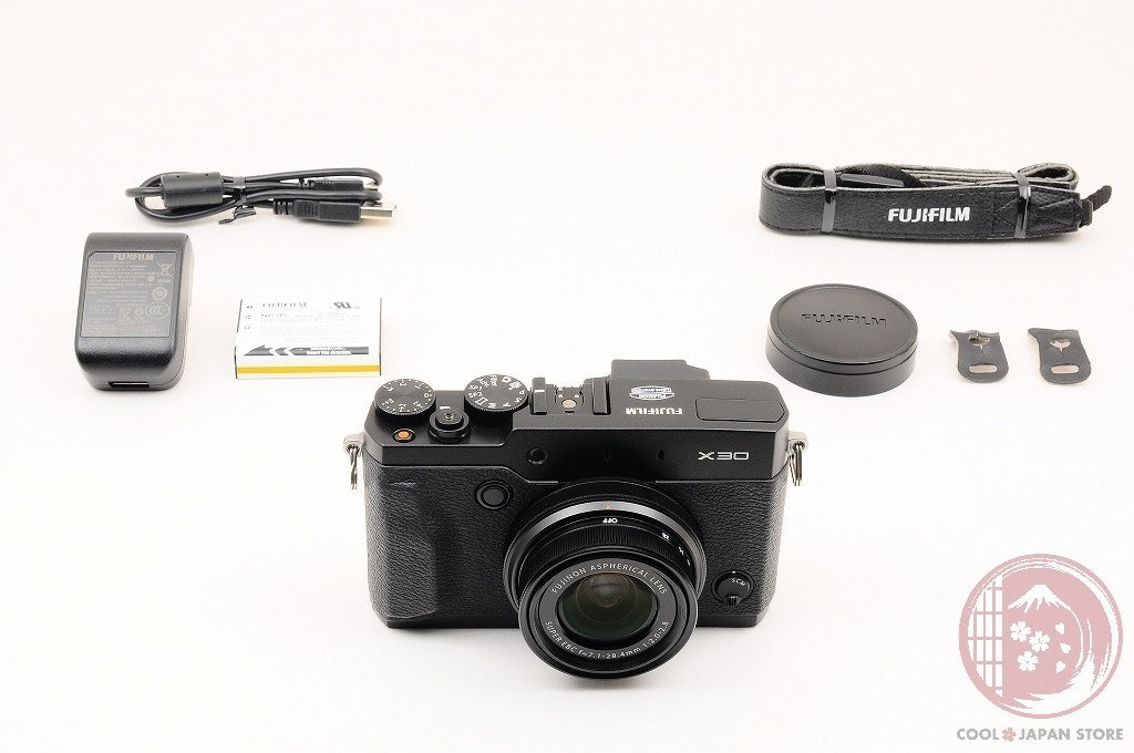 DDU [MINT w/Strap Cable] Fujifilm Fuji X30 Black 12.0MP Digital Camera Cj15