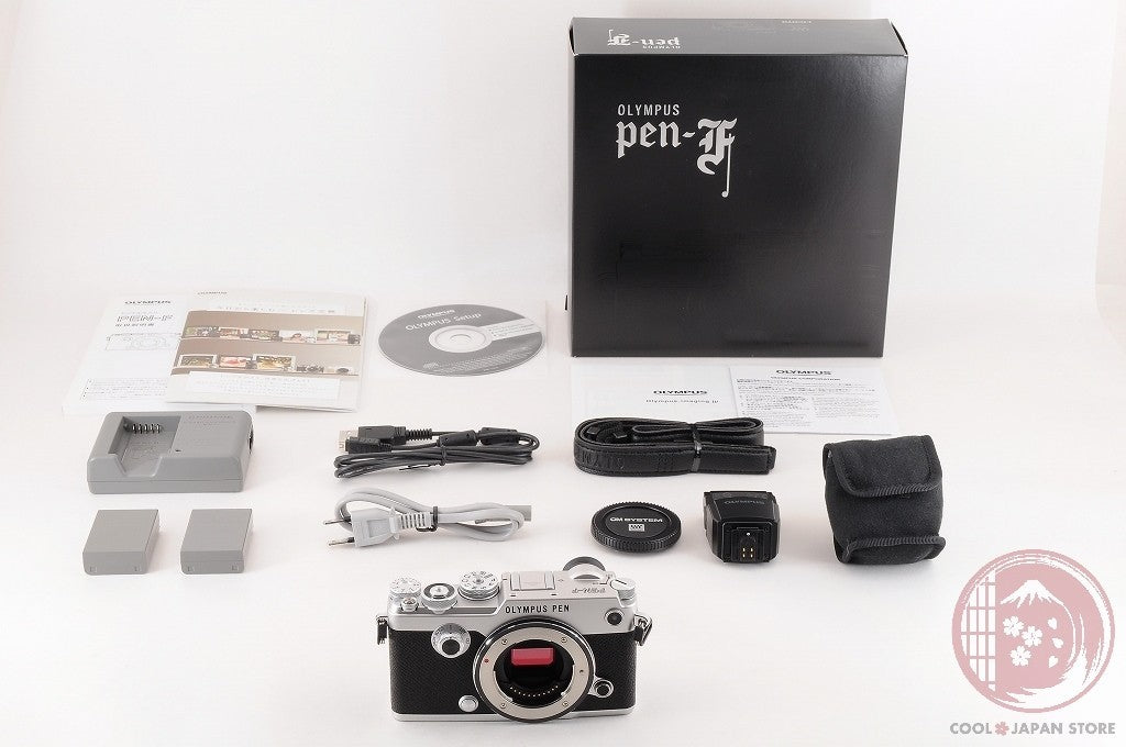 DDU [ 230 shots TOP MINT in Box ] Olympus PEN-F 20.3MP Mirrorless Silver Cj34