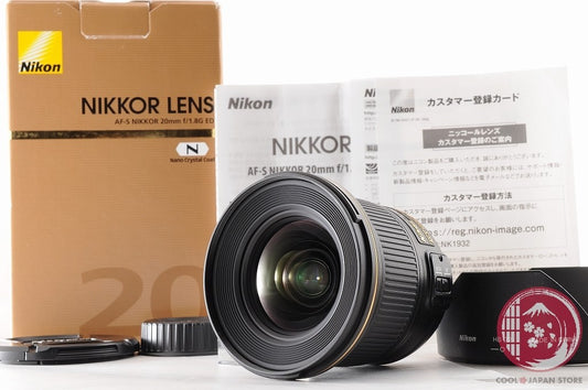 [TOP MINT in Box] Nikon AF-S 20mm f/1.8 G ED from Japan Lu86
