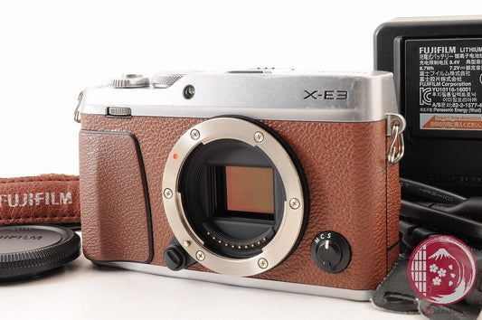[ Low shots MINT w/ Strap Charger] Fujifilm Fujifilm X-E3 Brown from Japan Ci37
