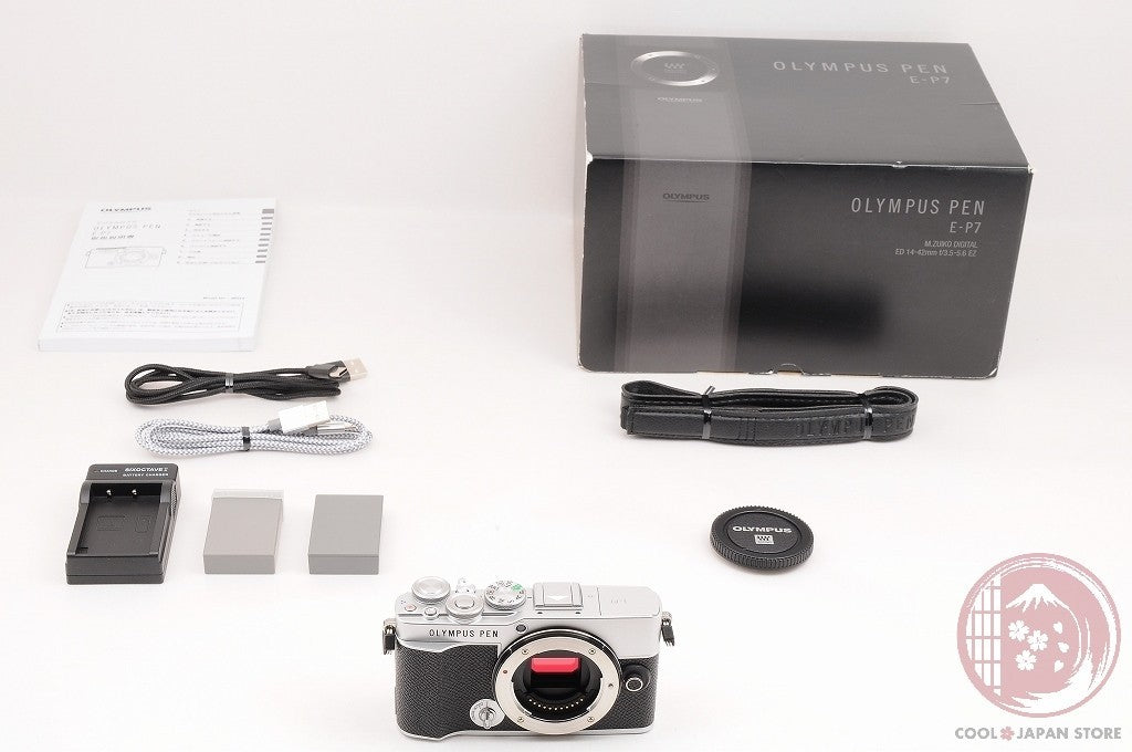 [ 3268 shots TOP MINT in Box ] Olympus PEN E-P7 Silver from Japan Cl62
