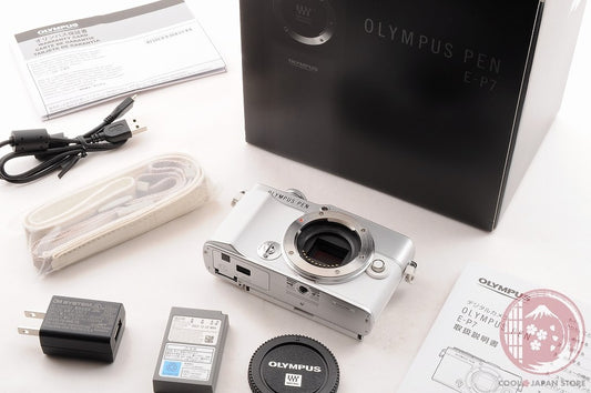 [ 380 shots TOP MINT in Box ] Olympus PEN E-P7 white from Japan Cl82