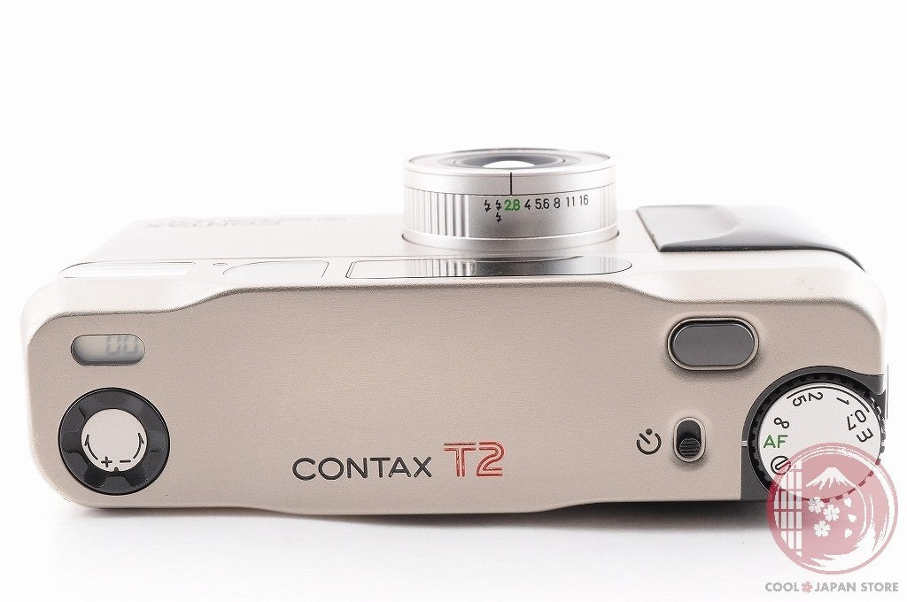 DDU[MINT w/Strap Case] Contax T2 Silver from Japan Cj54