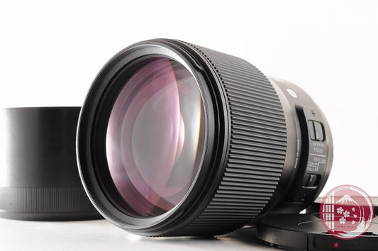 DDU[ MINT w/ Hood Caps] Sigma 135mm f/1.8 DG HSM Art CANON from Japan Lu56
