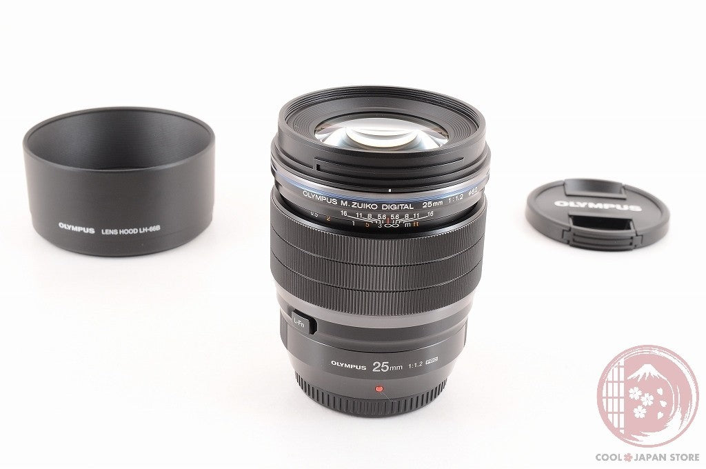 [TOP MINT w/ Hood Caps]Olympus M.ZUIKO DIGITAL 25mm f/1.2 ED PRO from Japan Ly84