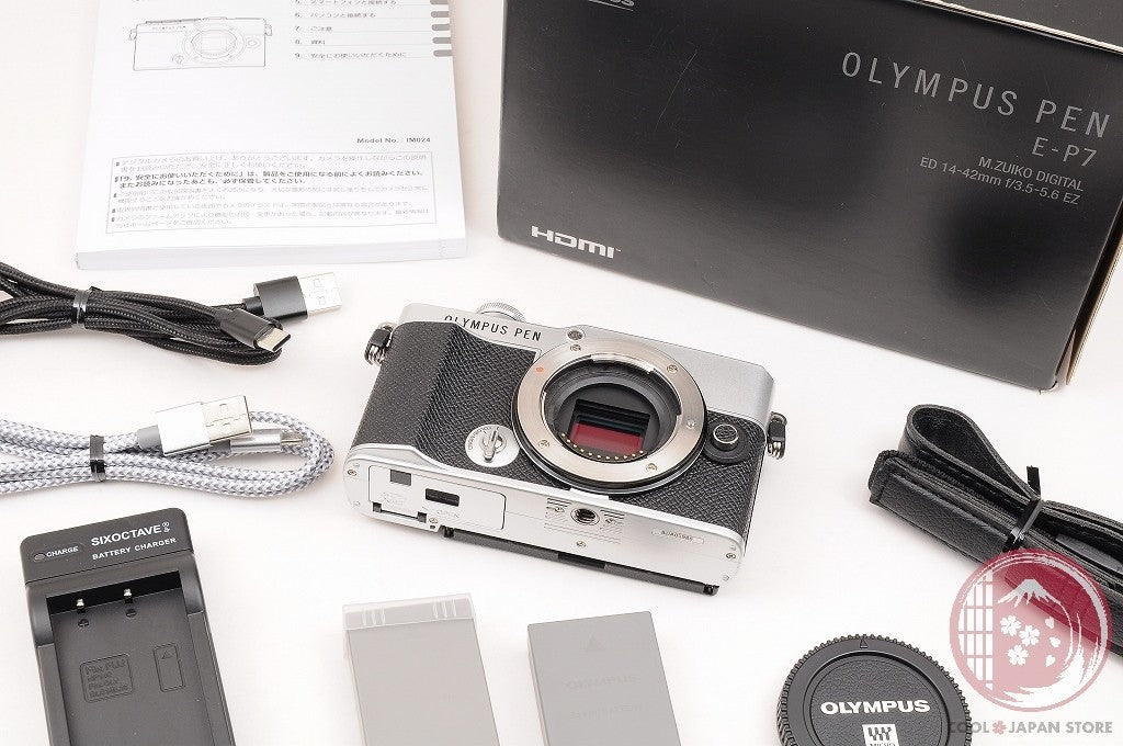 [ 3268 shots TOP MINT in Box ] Olympus PEN E-P7 Silver from Japan Cl62
