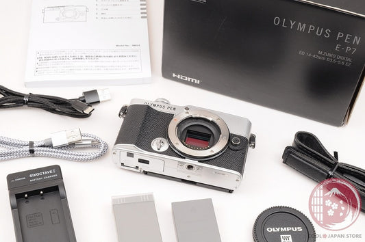 [ 3268 shots TOP MINT in Box ] Olympus PEN E-P7 Silver from Japan Cl62