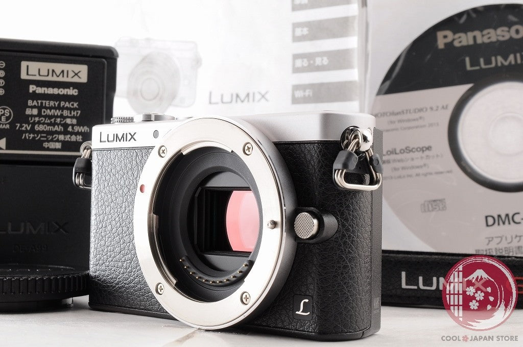 [TOP MINT w/Strap Charger] Panasonic DMC GM1 Silver from Japan Cl76
