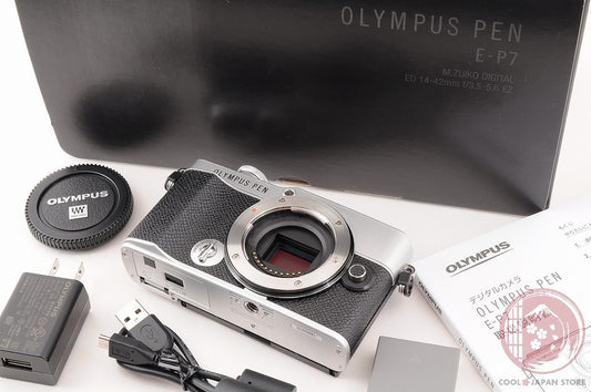 [ 3660shots MINT+ in Box ] Olympus PEN E-P7 Silver from Japan Cj03