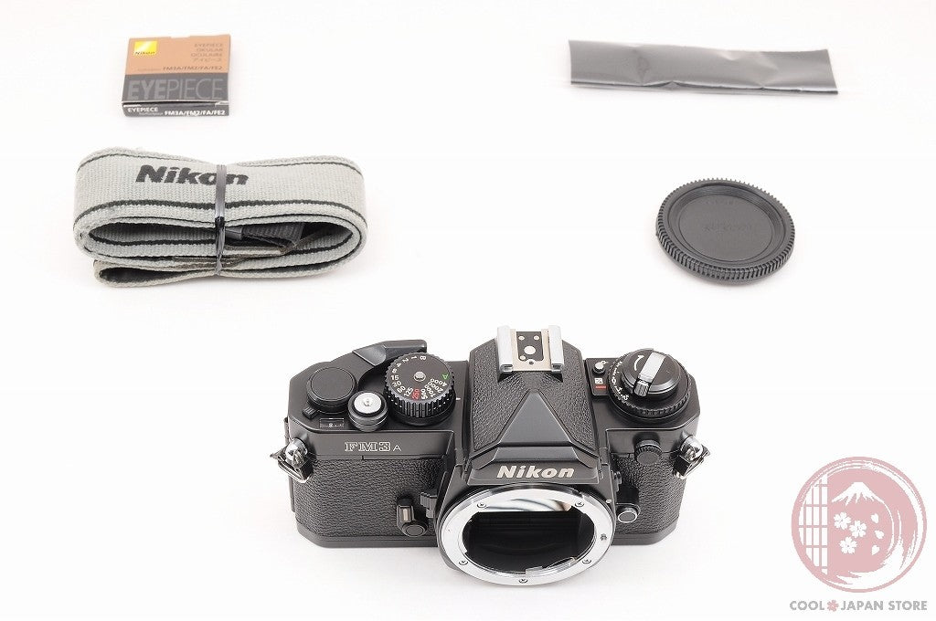 [MINT+ w/ Strap Cap] Nikon FM3A Black S/N 306904 from Japan Cl38