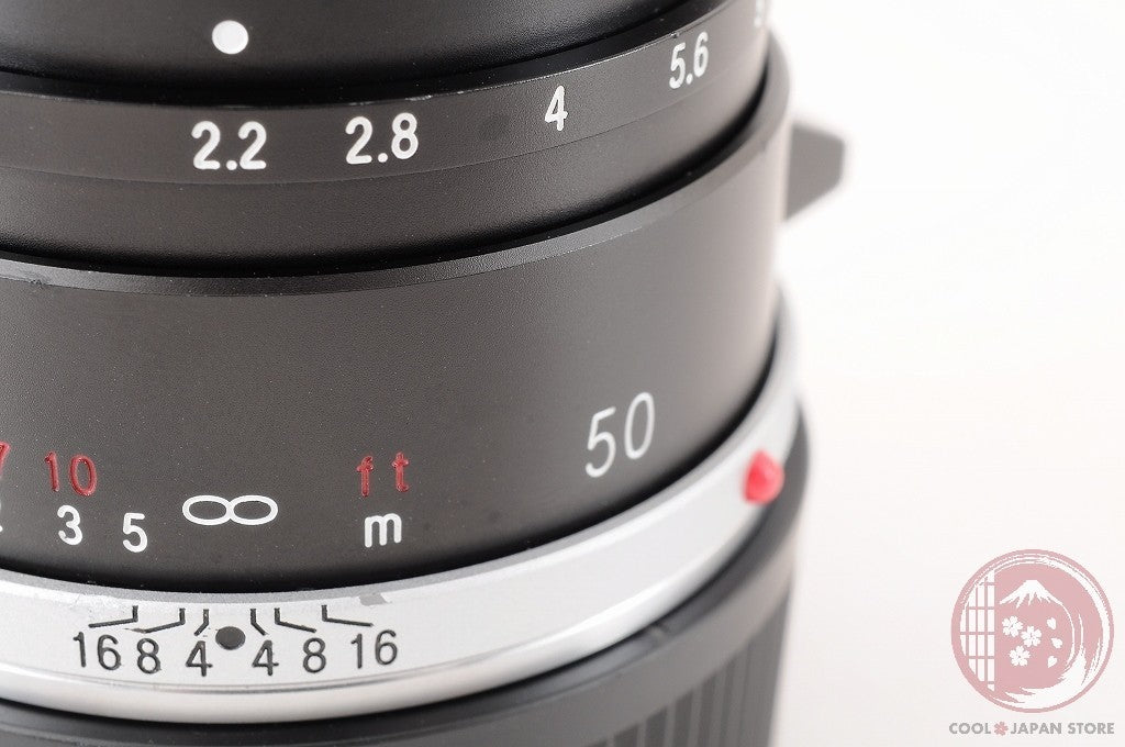DDU[TOP MINT in Box] Voigtlander COLOR-SKOPAR 50mm f/2.2 VM Black  Japan Lu20